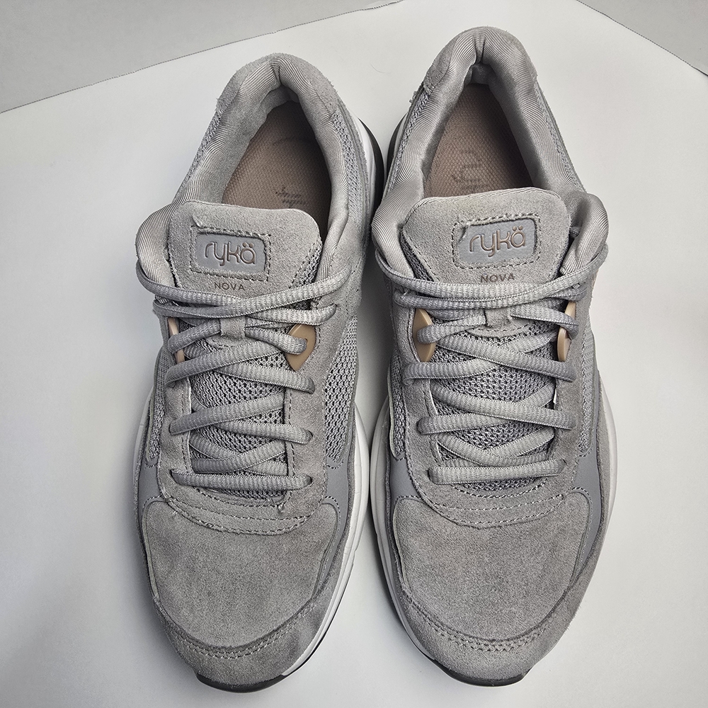 Ryka Nova SC Gray Suede Mesh Size 9M Womens Shoes Walking Comfort Sneaker - Picture 6 of 10